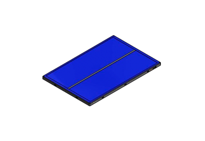 Pitzone - 5x3 m - blå/grå