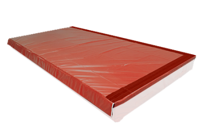 Loose top for landing mat - red
