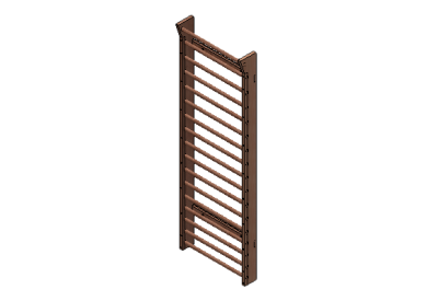 Wall Bars with overhang - 1 section