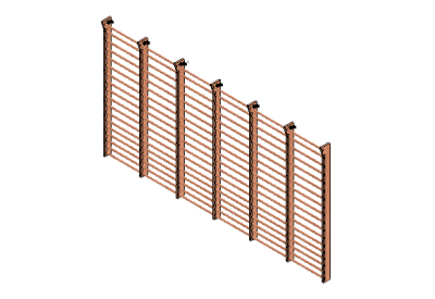 Wall Bars with overhang - 6 sections